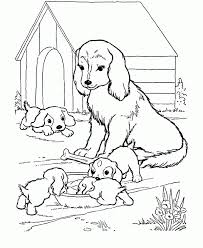 ✓ free for commercial use ✓ high quality images. Dog House For Dog Mother And Her Babies Coloring Page Coloring Home