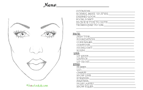 Male Outline Blank Face Chart Onourway Co