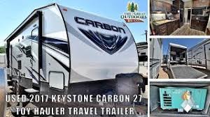 used 2017 keystone carbon 27 toy hauler