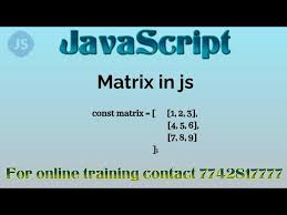 javascript matrix for beginners