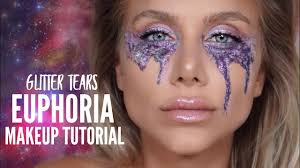 euphoria makeup tutorial glitter