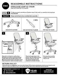 steelcase leap v2 embly page