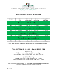 schedules