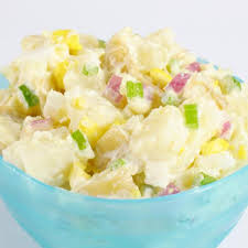 salada de batata com maionese e ovo fácil