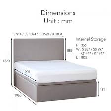Ainsley Storage Bed Frame Stain