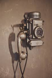 Old Vintage Wired Telephone