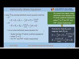 Helmholtz Wave Equation And Solution In