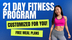 create a customized fitness program and