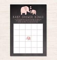My friends, i finally have the elephant baby shower guest book printable for you that i made for the pink elephant baby shower last month. Free Printable Pink Elephant Chalkboard Baby Shower Bingo Game La La Printables
