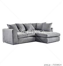 low back right corner sofa isolated