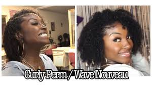 It's quite clear that perm is most advantageous for fine and straight locks, giving them volume actually, there are different types of perms for white and black girls. Curly Perm Wave Nouveau On 4c Transitioned Hair Youtube
