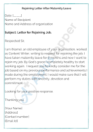 rejoining letter format and sles