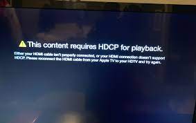 how to fix hdcp error on apple tv