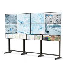 large multiple monitor video wall floor