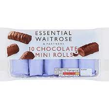 Essential Waitrose Chocolate Enrobed Mini Rolls Ocado gambar png