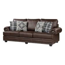 homelegance franklin sofa in dark brown