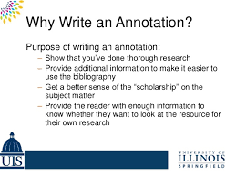 Annotated bibliography essay format and example