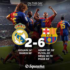 Real madrid real madrid vs vs barcelona barcelona. Squawka Football ×'×˜×•×•×™×˜×¨ On This Day In 2009 Barcelona Thrashed Real Madrid 2 6 In An El Clasico Xavi Refers To As One Of His Favourites