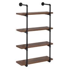 Homcom Industrial Pipe Style Shelf 4