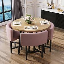 1000mm round wooden small dining table