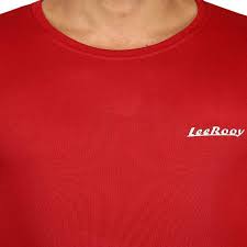 Leerooy Solid Mens Round Neck Maroon T Shirt Buy Leerooy