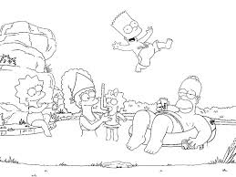 Free printable simpsons coloring pages for kids. Os Simpsons Para Colorir