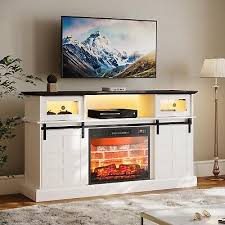 Fireplace Tv Stand W Led Lights 23