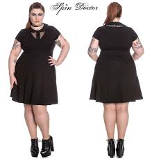 Details About Hell Bunny Spin Doctor Ebony Gothic Punk Alternative Dress Xl 4xl