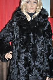 Beautiful Black Bear Faux Fur Coat
