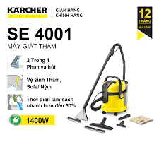 Máy làm sạch thảm (giặt thảm), ghế sofa và hút bụi đa năng Karcher SE 4001  công suất trên 1000 watts