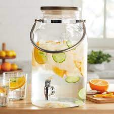 1 5 Gallon Glass Beverage Dispenser