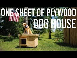 Dog House With One Sheet Of Plywood