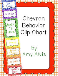 Behavior Clip Chart Behavior Management Chevron 5 Behavior