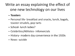 journal which super power would you pick and why ppt write an essay explaining the effect of one new technology on our lives
