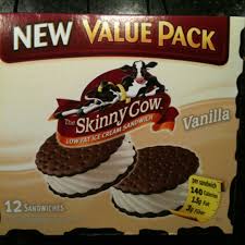 calories in skinny cow low fat ice