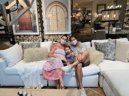family friendly sofa with arhaus for