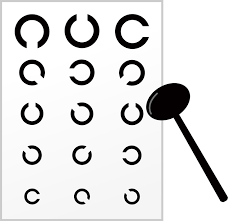 無料イラスト] 視力検査の視標と遮眼子 - パブリックドメインQ：著作権フリー画像素材集