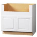 Apron front sink cabinet