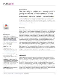 the credibility of social a beauty