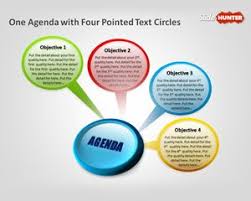 Free Business Agenda Slide Design With Pointed Text Circles Is A