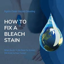 how to fix bleach stains hydro clean