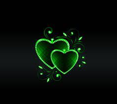 green heart Wallpaper by __JULIANNA__ ...