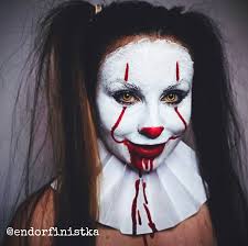 clown makeup for halloween create an