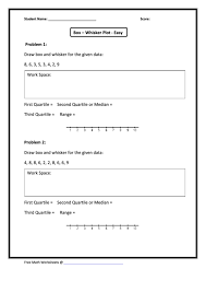 These printable exercises cater to the learning requirements of. Box Whisker Plot Worksheet Printable Pdf Download