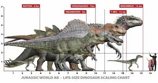 Dinosaur Size Charts Frontier Forums