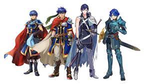 Blue haired fire emblem characters