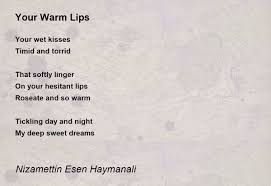 your warm lips poem by nizamettin esen