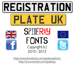 As used by top gear, x factor for. Registration Plate Uk Font Dafont Com