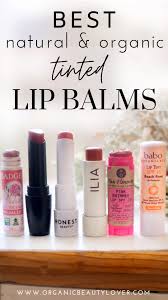 natural organic tinted lip balms