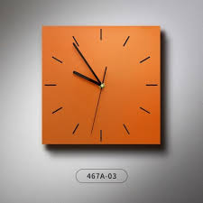 Lqi Home Wall Clocks Orange Nordic